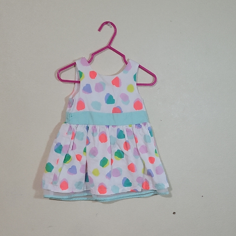 Vibrant Heart Pattern Dress